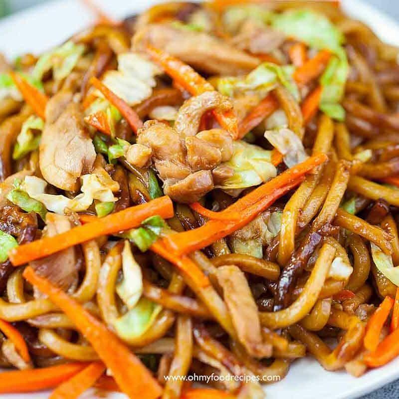 Chicken Stir Fried Udon