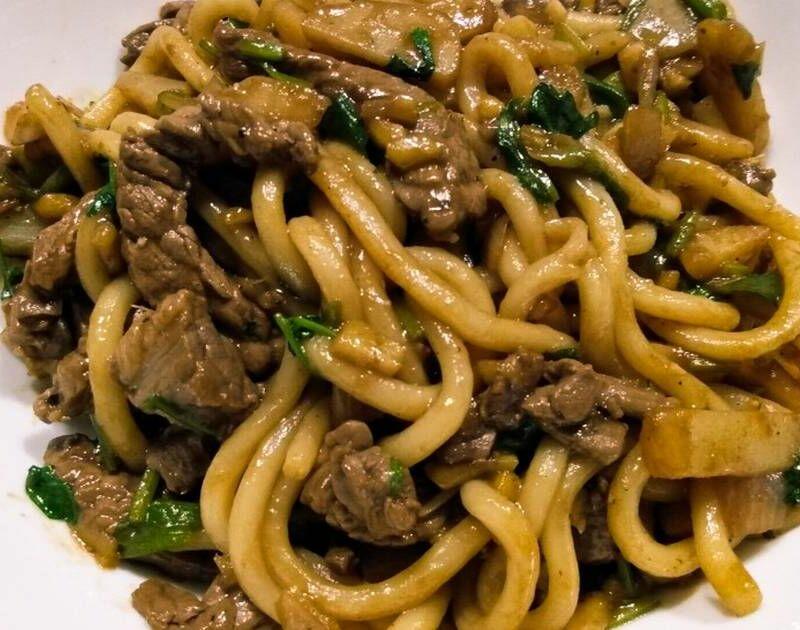 Beef Stir Fried Udon
